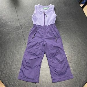 L.L. Bean Girls Winter Ski Snowboard Bibs Overalls